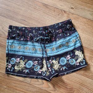 LOFT FLORAL PRINT SHORTS